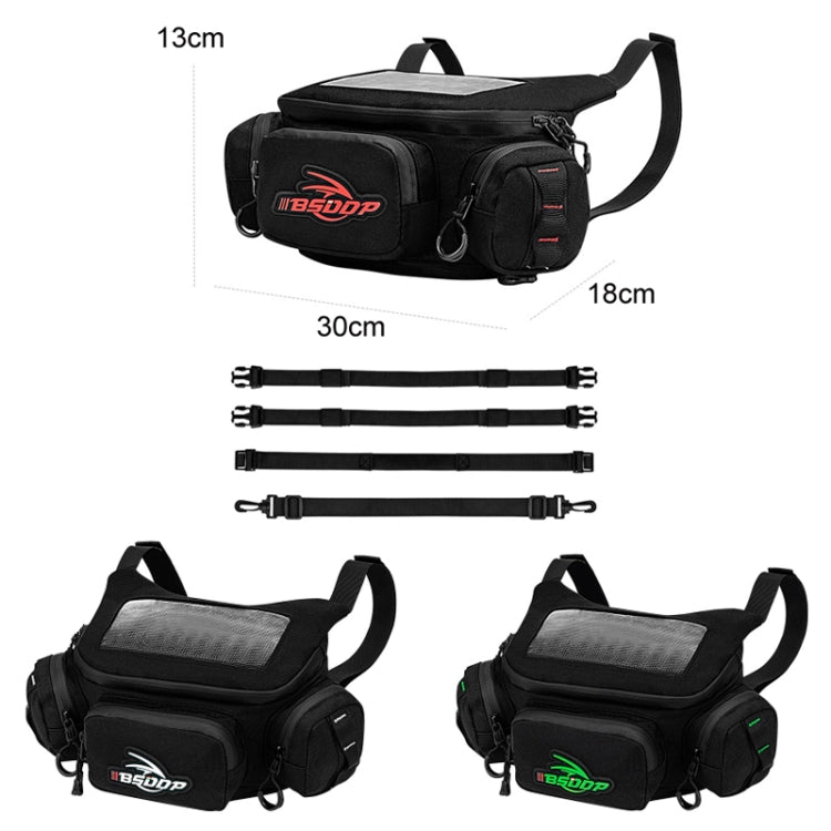 BSDDP Motorcycle Front Bag Waterproof Multifunctional Riding Waist Bag(White Label) - Bags & Luggages by BSDDP | Online Shopping South Africa | PMC Jewellery | Buy Now Pay Later Mobicred