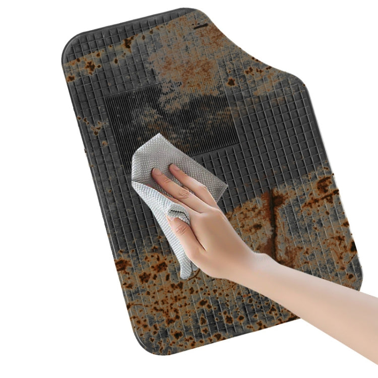 4pcs/Set Car PVC Anti-slip Waterproof Durable Floor Mats(Stripes) - Floor Mats by PMC TechLife | Online Shopping South Africa | PMC TechLife | Buy Now Pay Later Mobicred