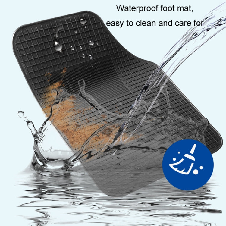 4pcs/Set Car PVC Anti-slip Waterproof Durable Floor Mats(Stripes) - Floor Mats by PMC TechLife | Online Shopping South Africa | PMC TechLife | Buy Now Pay Later Mobicred