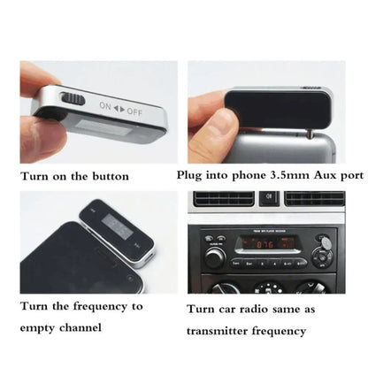 FM-01 3.5mm Music Audio FM Transmitter Mini Wireless Car MP3 Player - Bluetooth Adapters by PMC Jewellery | Online Shopping South Africa | PMC Jewellery | Buy Now Pay Later Mobicred