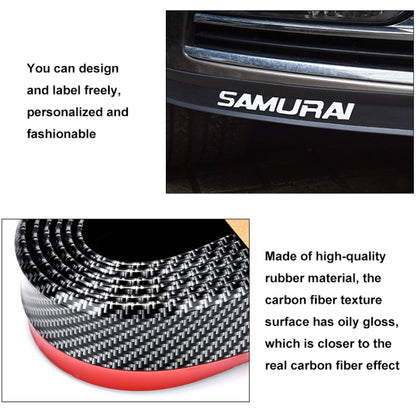 SAMURAI 2.5m Carbon Fiber Car Front Lip Anti-Collision Bumper Modification Strip Supplies, Color: Blue - Anti Collision Sticker by SAMURAI | Online Shopping South Africa | PMC Jewellery | Buy Now Pay Later Mobicred