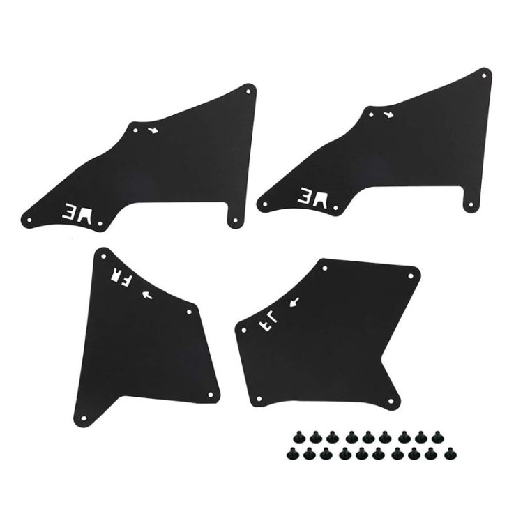 Front Wheel Fender Leather Lining for 03-17 Toyota Prado 2700 4000(Black) - Mudguards by PMC TechLife | Online Shopping South Africa | PMC TechLife | Buy Now Pay Later Mobicred