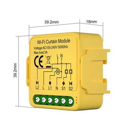 ZigBee Graffiti Curtain Switch On / Off Module - Smart Switch by PMC Jewellery | Online Shopping South Africa | PMC Jewellery | Buy Now Pay Later Mobicred