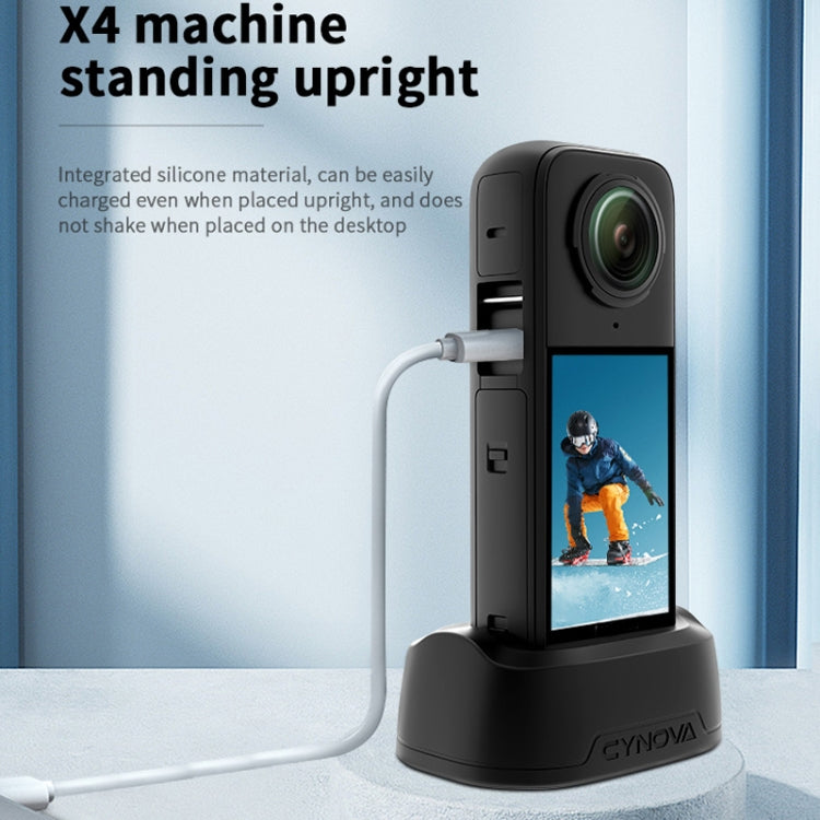For Insta360 X4 CYNOVA Silicone Base Upright Holder Desktop Support Stand - free shipping - PMC TechLife - Order now!