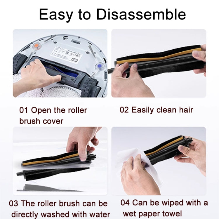 For Dreame X30 / S10PU Vacuum Cleaner Anti-Tangle Roller Brush 2nd Generation Yellow - free shipping - PMC TechLife - Order now!