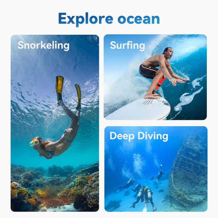 For DJI Osmo Action 3 / 4 TELESIN OA-WTP-003 45m Waterproof Shell Sealed Diving Case - Case & Bags by TELESIN | Online Shopping South Africa | PMC TechLife | Buy Now Pay Later Mobicred