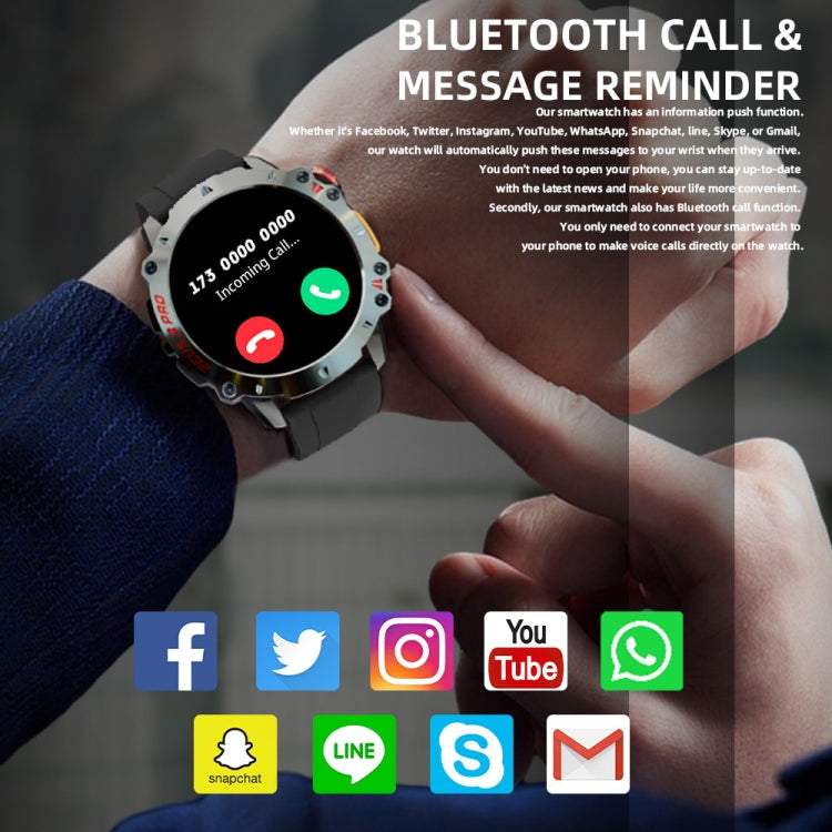 LOKMAT ZEUS3 Pro 1.39-Inch 5ATM Waterproof Outdoor Sports Bluetooth Call Smart Watch(Green) - Smart Watches by LOKMAT | Online Shopping South Africa | PMC Jewellery | Buy Now Pay Later Mobicred