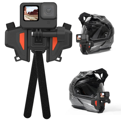 TELESIN GP-HBM-MT2 Universal Helmet Mount Holder For Sports Camera - Helmet Mount by TELESIN | Online Shopping South Africa | PMC Jewellery | Buy Now Pay Later Mobicred