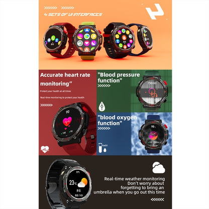 LOKMAT ZEUS 5 PRO 1.46 Inch 5ATM Waterproof Flashlight Bluetooth Call Smart Watch(Black) - Smart Watches by LOKMAT | Online Shopping South Africa | PMC Jewellery | Buy Now Pay Later Mobicred