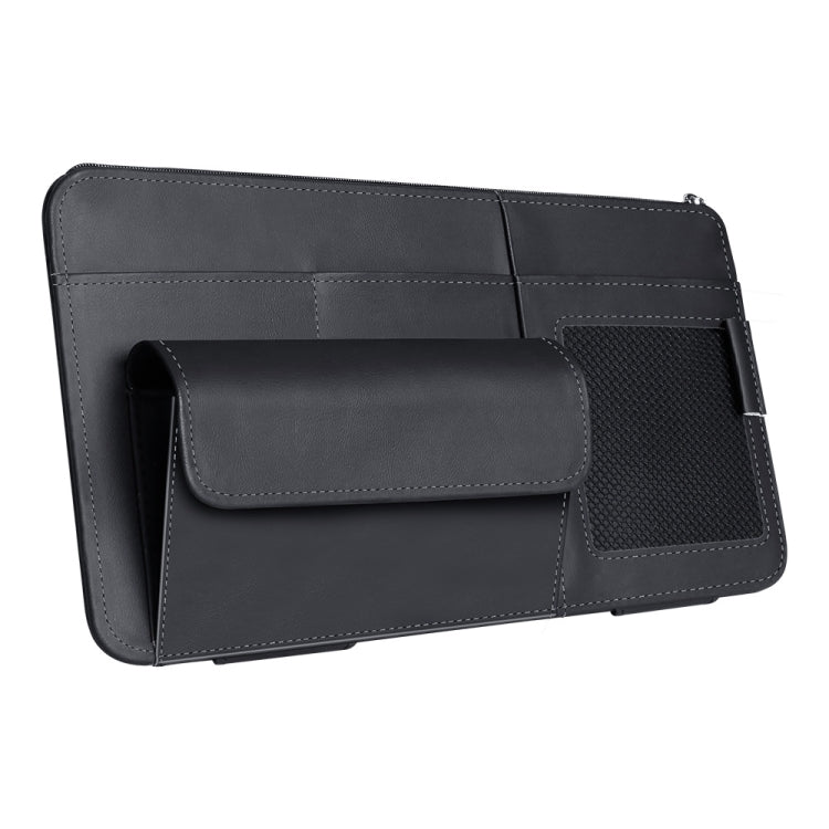 Multi-functional Car Sunshade Sunglasses ID Ticket Storage Bag Car Sun Visor Eyeglasses Case(Black) - Stowing Tidying by PMC TechLife | Online Shopping South Africa | PMC TechLife | Buy Now Pay Later Mobicred