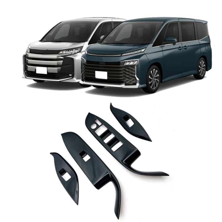 For Toyota 2022 VOXY/Noah 90 Series Right-hand Drive Glass Switch Panel Modification Sticker(Piano Black) - Car Interior Mouldings by PMC TechLife | Online Shopping South Africa | PMC TechLife | Buy Now Pay Later Mobicred