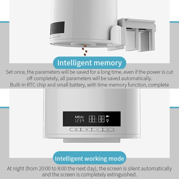 USB Direct Plug / Battery Dual-Use Automatic Fish Feeder Timing Dosing Feeder(White) - Feeders by PMC TechLife | Online Shopping South Africa | PMC TechLife | Buy Now Pay Later Mobicred