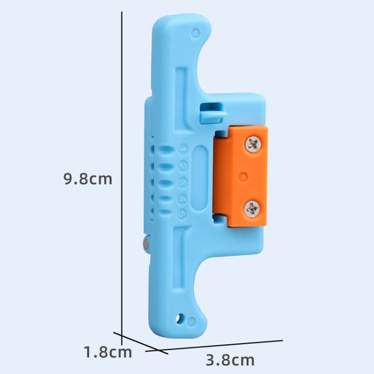 1.9-3.0mm Fiber Optic Tube Unbundle Skylight Longitudinal Cable Unbundling Knife(Blue) - Lan Cable and Tools by PMC Jewellery | Online Shopping South Africa | PMC Jewellery | Buy Now Pay Later Mobicred
