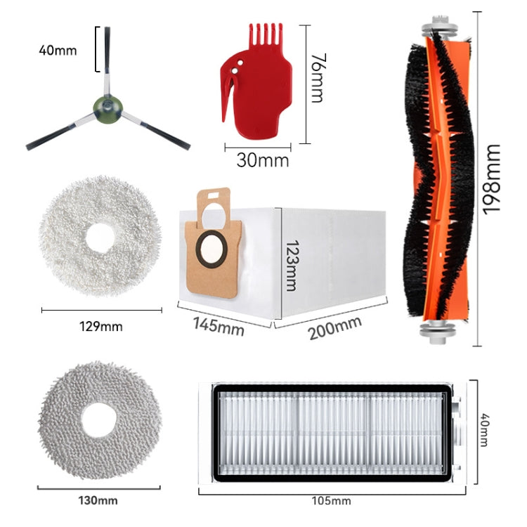 For Dreame L20 Ultra / X20 Pro / X20 Pro Plus Robot Vacuum Accessories 1 Roller Brush - free shipping - PMc TechLife - Order now!