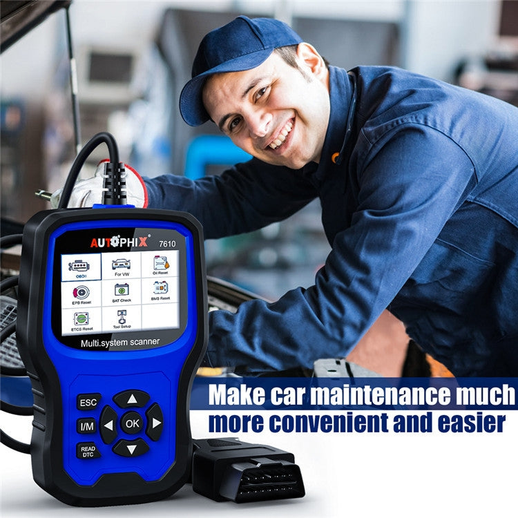 AUTOPHIX 7610 OBD2 Scan Diagnostic Tool Full System Maintenance And Repair Detector - Code Readers & Scan Tools by AUTOPHIX | Online Shopping South Africa | PMC Jewellery | Buy Now Pay Later Mobicred