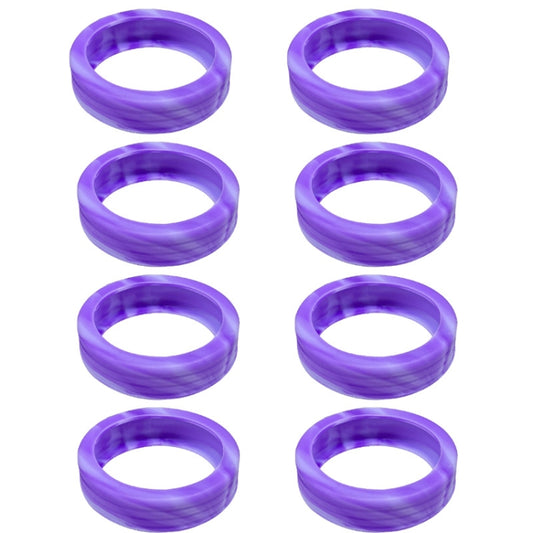 8pcs /Set Luggage Wheel Silicone Protective Cover Swivel Chair Wheel Sound Reducing Cover, Size: Large 5-7cm Wheels(Purple Mixed Blue) - Accessories by PMC Jewellery | Online Shopping South Africa | PMC Jewellery | Buy Now Pay Later Mobicred