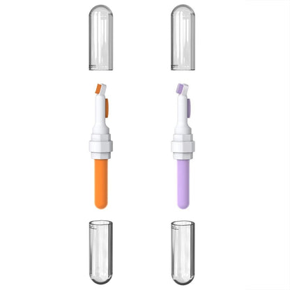 2pcs 3-in-1 Multi-purpose Bluetooth Earphone Cleaning Pen Keyboard Cleaning Brush(Purple) - Other Accessories by PMC Jewellery | Online Shopping South Africa | PMC Jewellery | Buy Now Pay Later Mobicred