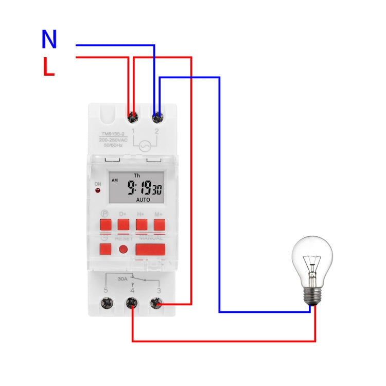 SINOTIMER TM919B-4 12V 30A Programmable Digital Timer Switch Automatic Cycle Timing Controller - Switch by SINOTIMER | Online Shopping South Africa | PMC TechLife | Buy Now Pay Later Mobicred