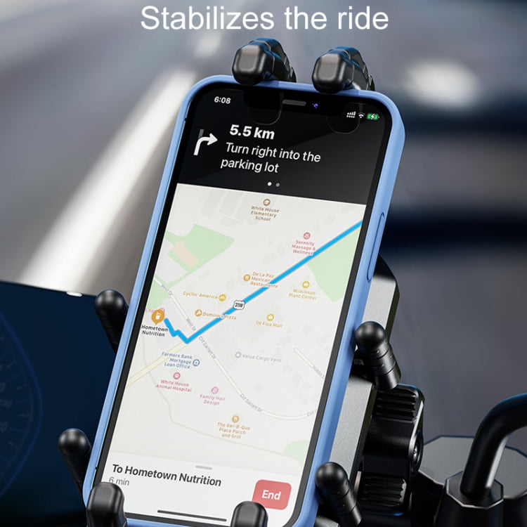 Kewig Motorcycle Octopus Holder Anti-Theft Motorcycle Cell Phone Mounts, Model: M26-C5 - free shipping - PMC TechLife - Order now!