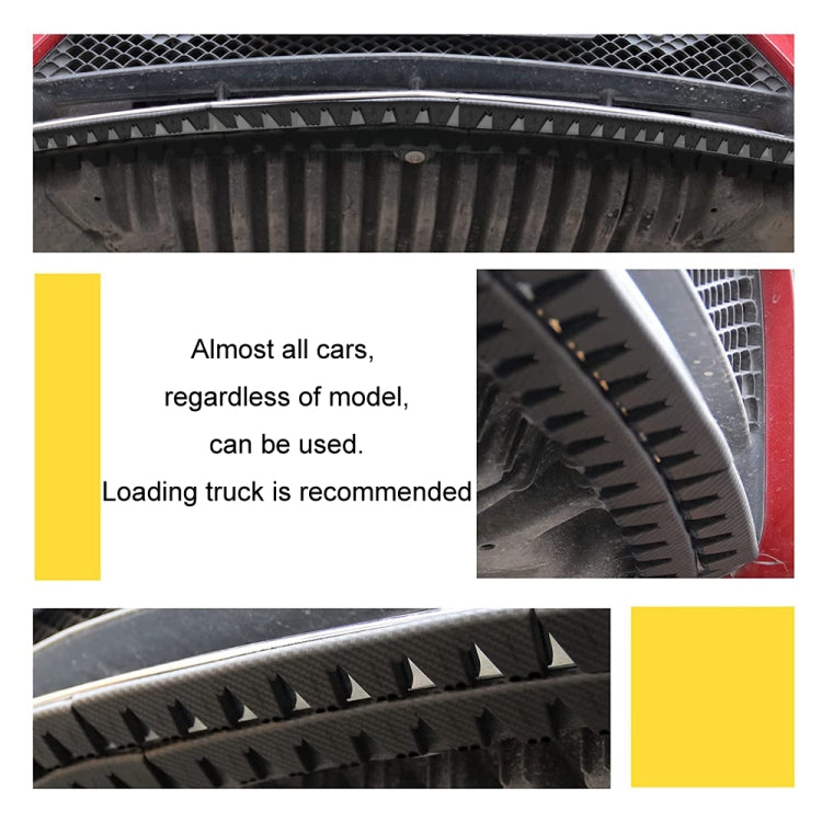 8pcs /Set Car Bumper Serrated Anti-collision Plate Decoration(Black) - Anti Collision Sticker by PMC TechLife | Online Shopping South Africa | PMC TechLife | Buy Now Pay Later Mobicred