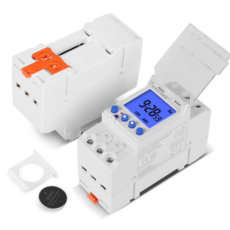 SINOTIMER TM928SAKL 85-265V 16A  1 Second to 168 Hours Programmable Electronic Time Switch - Switch by SINOTIMER | Online Shopping South Africa | PMC Jewellery | Buy Now Pay Later Mobicred