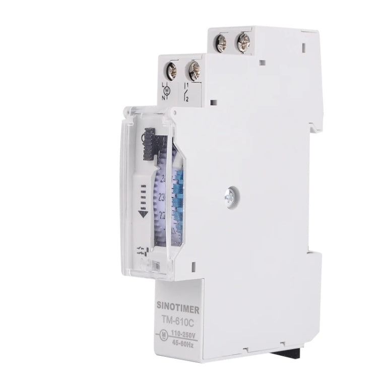 SINOTIMER  TM610C 110-250V 16A Quartz Mechanical Timer 24 Hours Programmable Din Rail Relay - Switch by SINOTIMER | Online Shopping South Africa | PMC TechLife | Buy Now Pay Later Mobicred