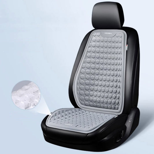 HELLOLEIBOO Car Gel Ice Cushion Four Seasons Universal Breathable Seat Cushion, Color: Cushion+Backrest Double Layer Gray - Seat Accessories by HELLOLEIBOO | Online Shopping South Africa | PMC Jewellery | Buy Now Pay Later Mobicred
