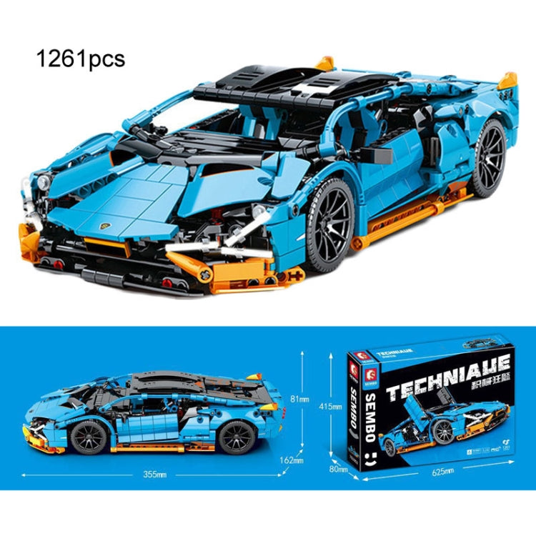 SEMBO 701952 1:14 Sports Racing Car Model Building Blocks Puzzle Assembly Children Toy - Building Blocks by SEMBO | Online Shopping South Africa | PMC Jewellery | Buy Now Pay Later Mobicred