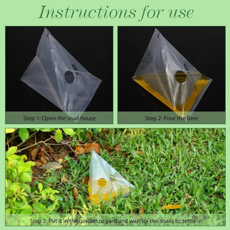20pcs /Pack Snail Slug Trap Bag Garden Vegetable Plot Trap Transparent Plastic Bag - Traps by PMc TechLife | Online Shopping South Africa | PMc TechLife | Buy Now Pay Later Mobicred