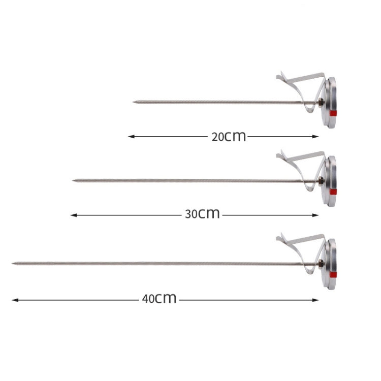 20cm Long Stem Stainless Steel Thermometer with Pot Clip for Frying, Cooking, Turkey, Food, Milk - Cooking Thermometers by PMc TechLife | Online Shopping South Africa | PMc TechLife | Buy Now Pay Later Mobicred