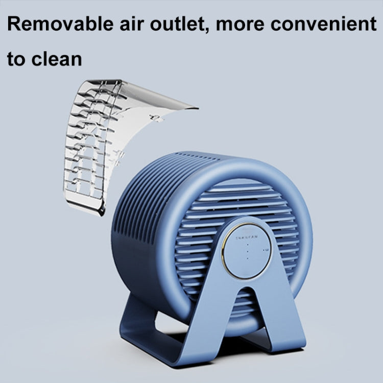 F7 Snail-shaped Desktop Mini Portable Bladeless Air Circulation Fan(White) - Electric Fans by PMC TechLife | Online Shopping South Africa | PMC TechLife | Buy Now Pay Later Mobicred