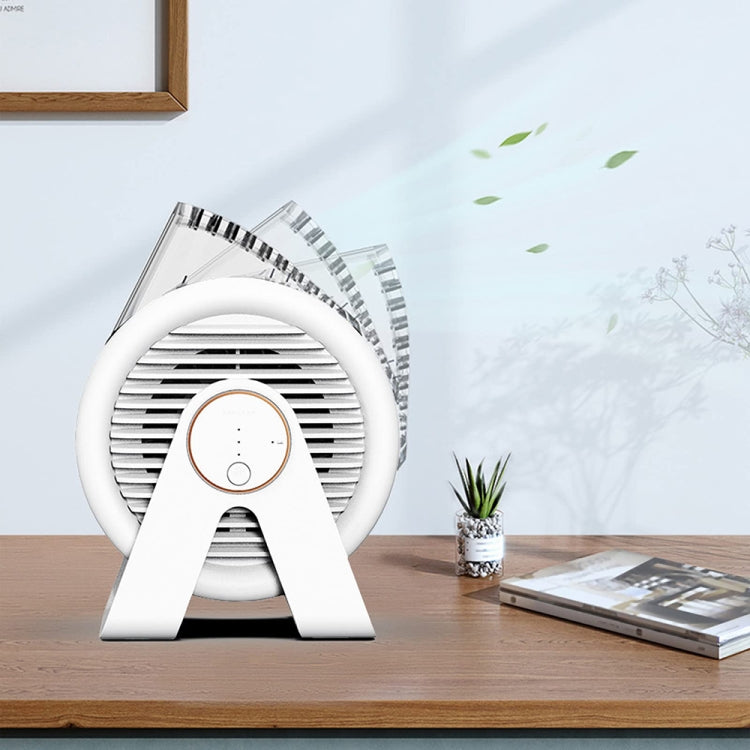 F7 Snail-shaped Desktop Mini Portable Bladeless Air Circulation Fan(White) - Electric Fans by PMC TechLife | Online Shopping South Africa | PMC TechLife | Buy Now Pay Later Mobicred
