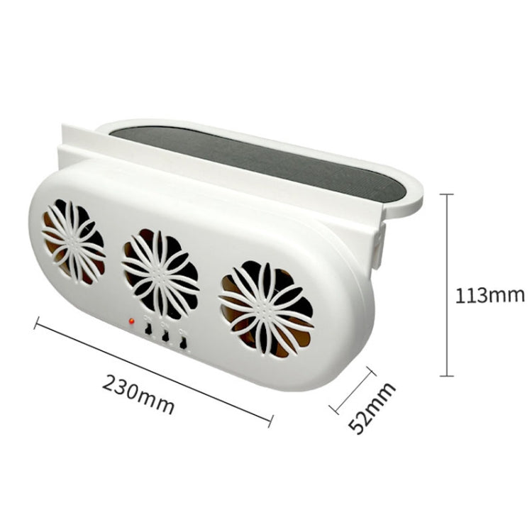 USB Plug-In Car Window Exhaust Fan Car Air Circulation Cooling Ventilation Fan, Color: White - Heating & Fans by PMC Jewellery | Online Shopping South Africa | PMC Jewellery | Buy Now Pay Later Mobicred