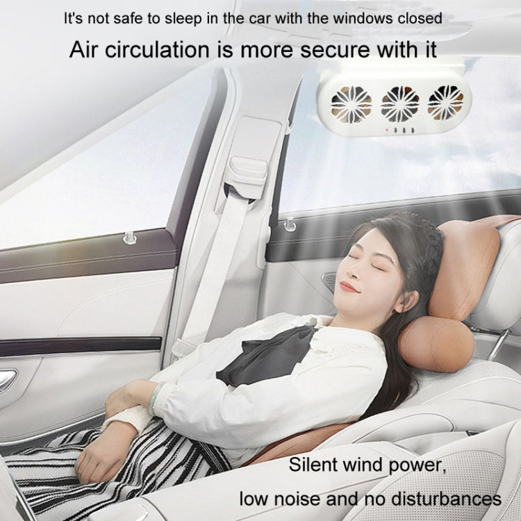 USB Plug-In Car Window Exhaust Fan Car Air Circulation Cooling Ventilation Fan, Color: White - Heating & Fans by PMC TechLife | Online Shopping South Africa | PMC TechLife | Buy Now Pay Later Mobicred