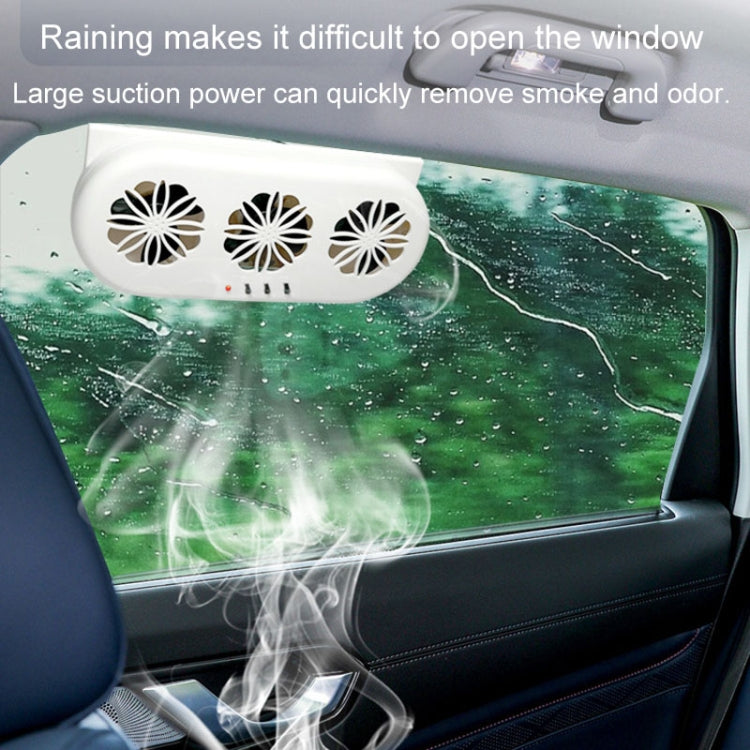 USB Plug-In Car Window Exhaust Fan Car Air Circulation Cooling Ventilation Fan, Color: White - Heating & Fans by PMC TechLife | Online Shopping South Africa | PMC TechLife | Buy Now Pay Later Mobicred