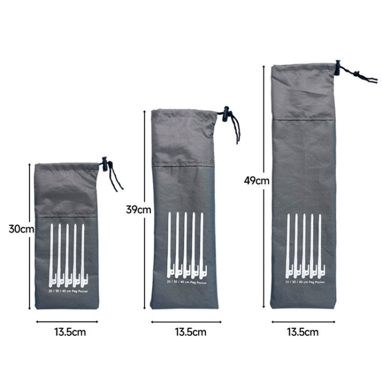 L 40cm Ground Spike Storage Bag Outdoor Camping Accessories Portable Handheld Storage Bag - Tents & Accessories by PMC TechLife | Online Shopping South Africa | PMC TechLife | Buy Now Pay Later Mobicred