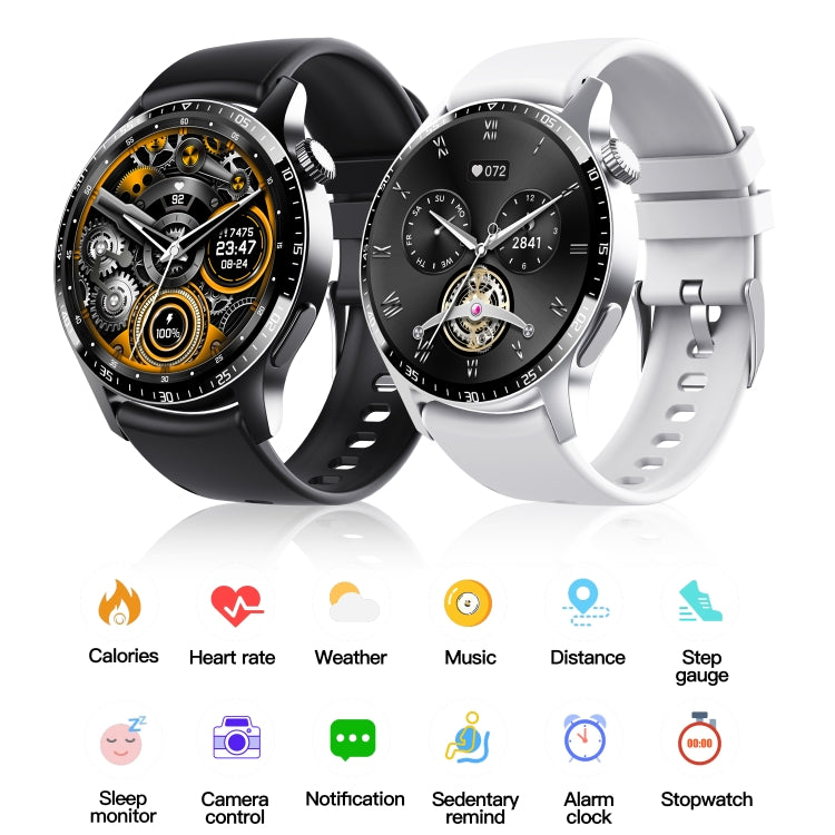 F207 Smart Watch 1.35-Inch Narrow Edge Screen Supports Bluetooth Calls / 24H Health Monitoring / 150+ Sports Modes, Color: Black Silicone - Smart Watches by PMC Jewellery | Online Shopping South Africa | PMC Jewellery | Buy Now Pay Later Mobicred