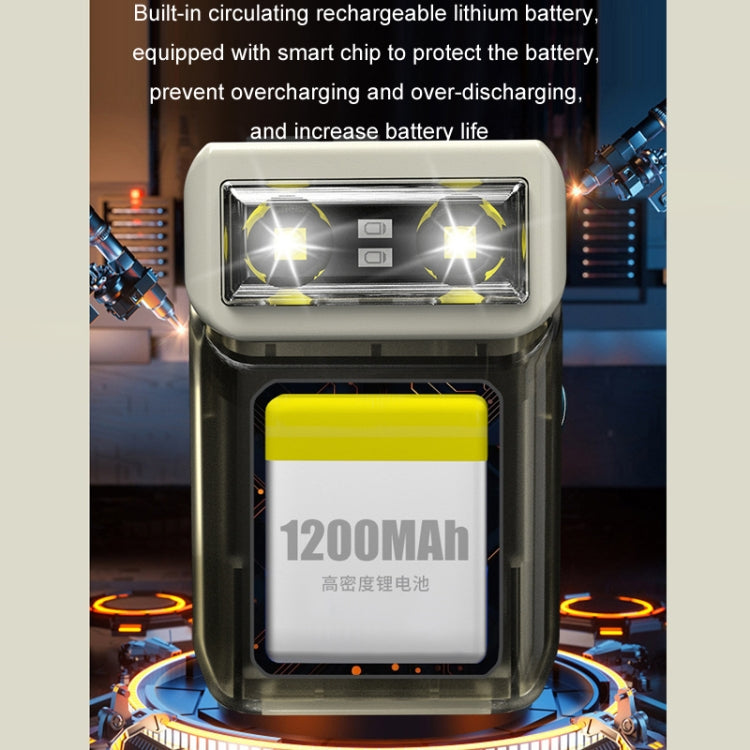 Mini Type-C Rechargeable Outdoor Keychain Light Flashlight(Lamp Head Rotatable Black) - Mini Flashlight by PMc TechLife | Online Shopping South Africa | PMc TechLife | Buy Now Pay Later Mobicred