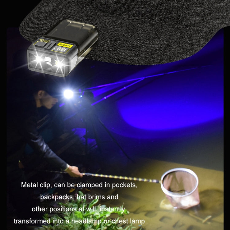 Mini Type-C Rechargeable Outdoor Keychain Light Flashlight(Lamp Head Rotatable Black) - Mini Flashlight by PMc TechLife | Online Shopping South Africa | PMc TechLife | Buy Now Pay Later Mobicred