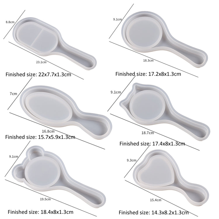 Air Cushion Comb Set Silicone Mold DIY Epoxy Resin Craft Making Mold, Spec: Round 003 - free shipping - PMc TechLife - Order now!