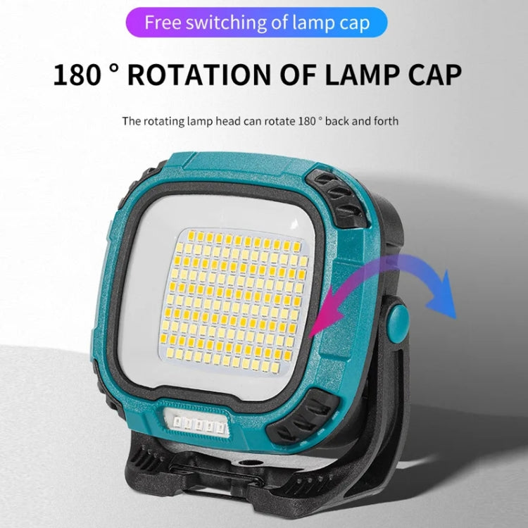 COB Work Lilight Type-C Charging Outdoor Lighting Floodlight(W892-1 Blue Without Battery) - Camping Lighting by PMC Jewellery | Online Shopping South Africa | PMC Jewellery | Buy Now Pay Later Mobicred