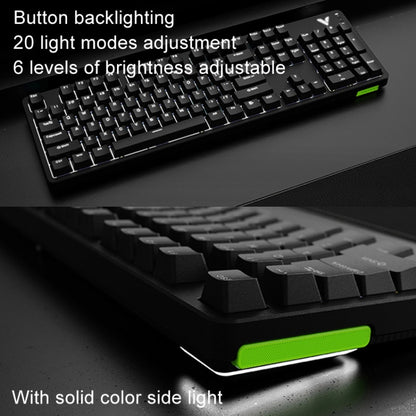 Rapoo V500DIY Mechanical Keyboard With Light Effect 18 Keys Hot Swap Fast Silver Shaft Desktop Laptop Wired Keyboard(Black) - Wired Keyboard by Rapoo | Online Shopping South Africa | PMC Jewellery | Buy Now Pay Later Mobicred