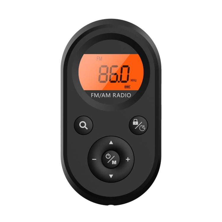 M01 Mini Portable Rechargeable FM / AM Radio With Backlight(Black) - Radio Player by PMC TechLife | Online Shopping South Africa | PMC TechLife | Buy Now Pay Later Mobicred