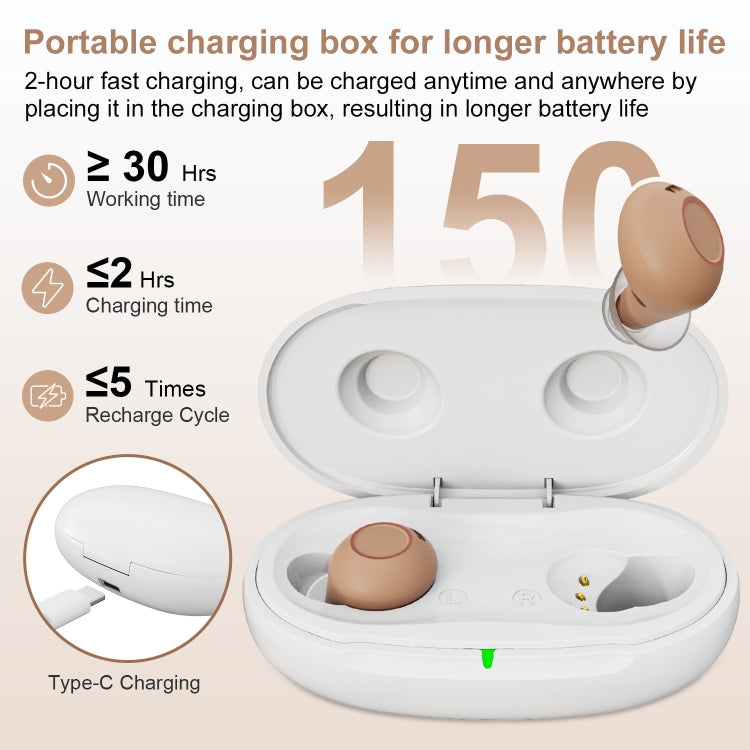 Z-26D1 Digital DSP In-ear TWS Invisible Hearing Aid Rechargeable Touch Control Sound Amplifier(Skin Color) - free shipping - PMC Jewellery - Order now!