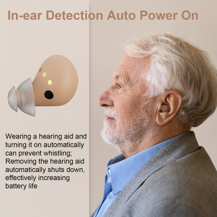 Z-26D1 Digital DSP In-ear TWS Invisible Hearing Aid Rechargeable Touch Control Sound Amplifier(Skin Color) - free shipping - PMC Jewellery - Order now!