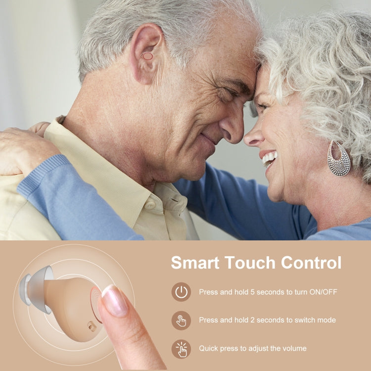 Z-26D1 Digital DSP In-ear TWS Invisible Hearing Aid Rechargeable Touch Control Sound Amplifier(Skin Color) - Hearing Aids by PMC Jewellery | Online Shopping South Africa | PMC Jewellery | Buy Now Pay Later Mobicred