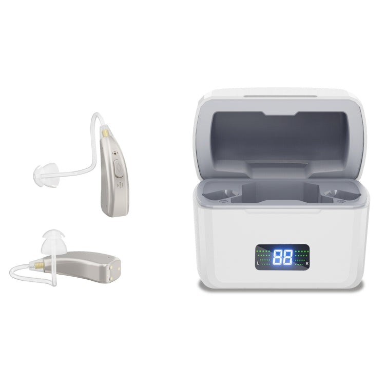 Z-126  Rechargeable Digital Display Hearing Aid Ear-hanging Sound Amplifier(Silver) - Hearing Aids by PMC Jewellery | Online Shopping South Africa | PMC Jewellery | Buy Now Pay Later Mobicred