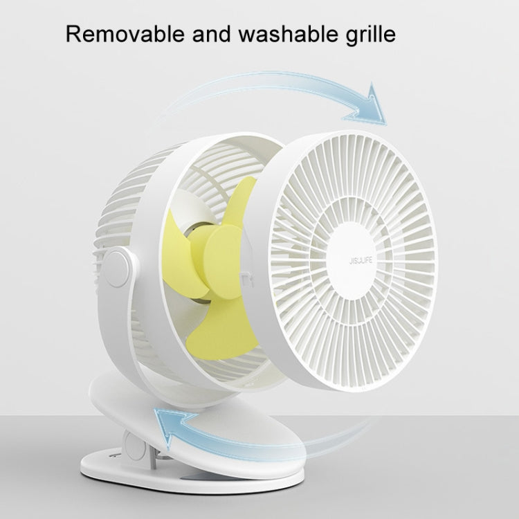 JisuLife FA29A Clip Desktop Mini Fan Portable USB Rechargeable Fan(White) - Electric Fans by JisuLife | Online Shopping South Africa | PMC Jewellery | Buy Now Pay Later Mobicred