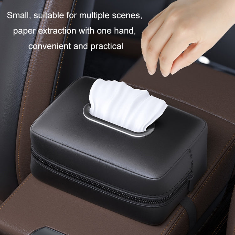 Car Seat Armrest Tissue Box Sun Visor Seat Back Hanging Paper Bag(Black) - Stowing Tidying by PMC TechLife | Online Shopping South Africa | PMC TechLife | Buy Now Pay Later Mobicred