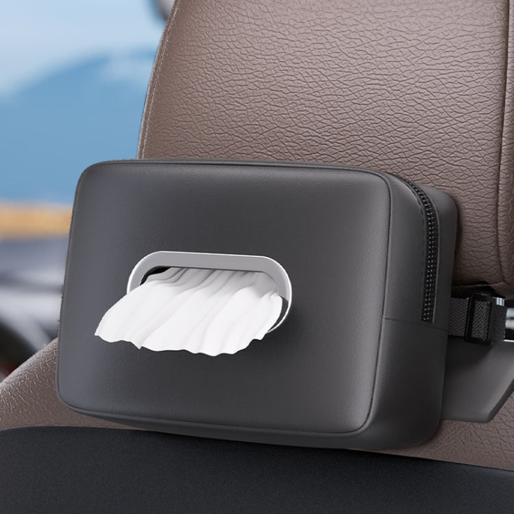Car Seat Armrest Tissue Box Sun Visor Seat Back Hanging Paper Bag(Gray) - Stowing Tidying by PMC TechLife | Online Shopping South Africa | PMC TechLife | Buy Now Pay Later Mobicred